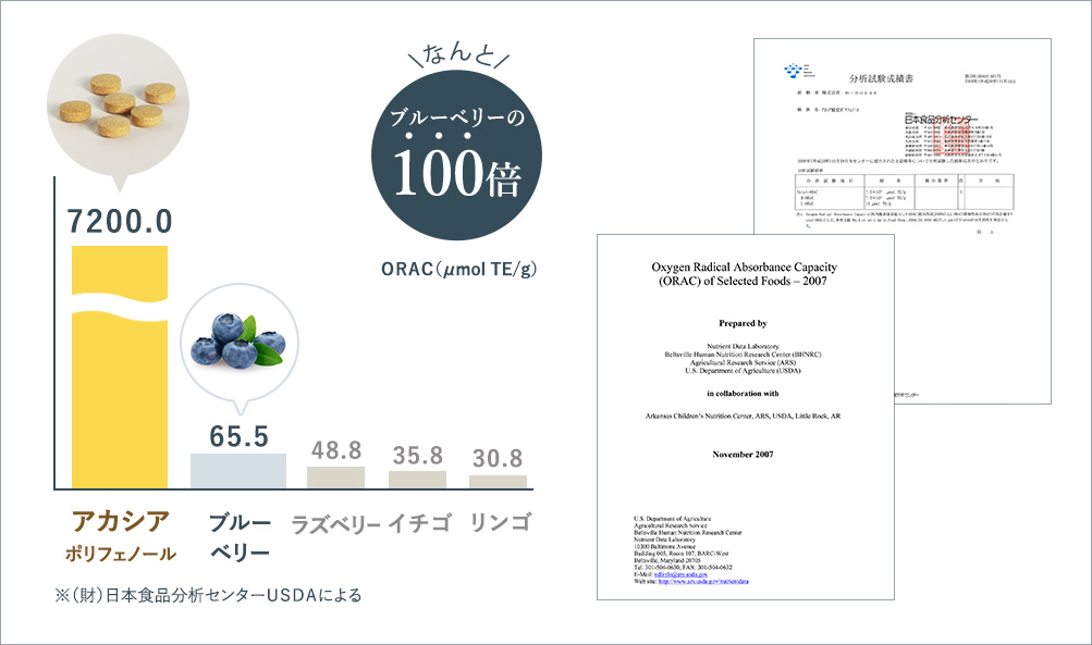 なんとブルベリーの100倍