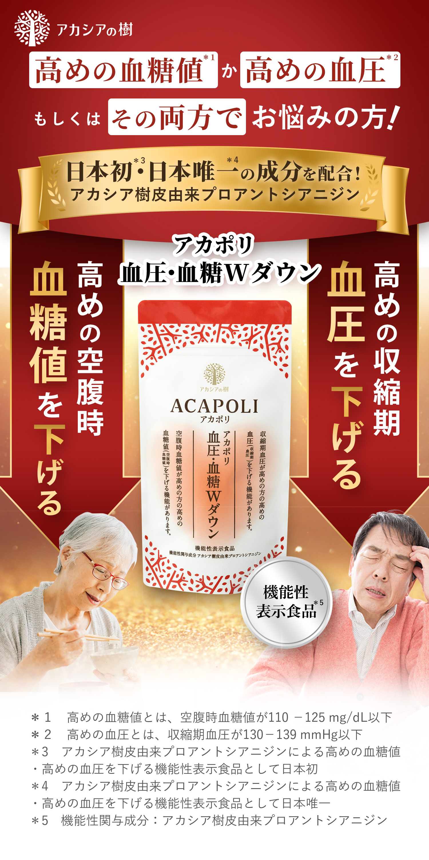 日本唯一の成分を配合!アカシア樹皮由来プロアントシアニジン