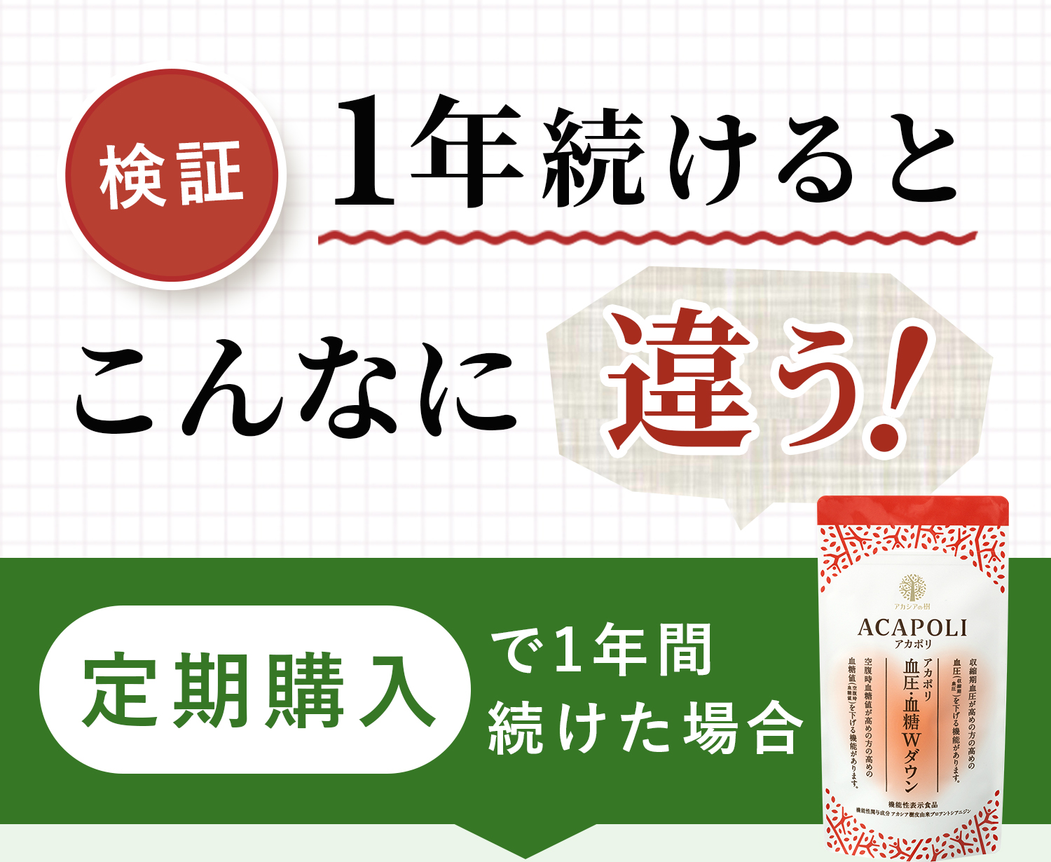 1年続けるとこんなに違う！