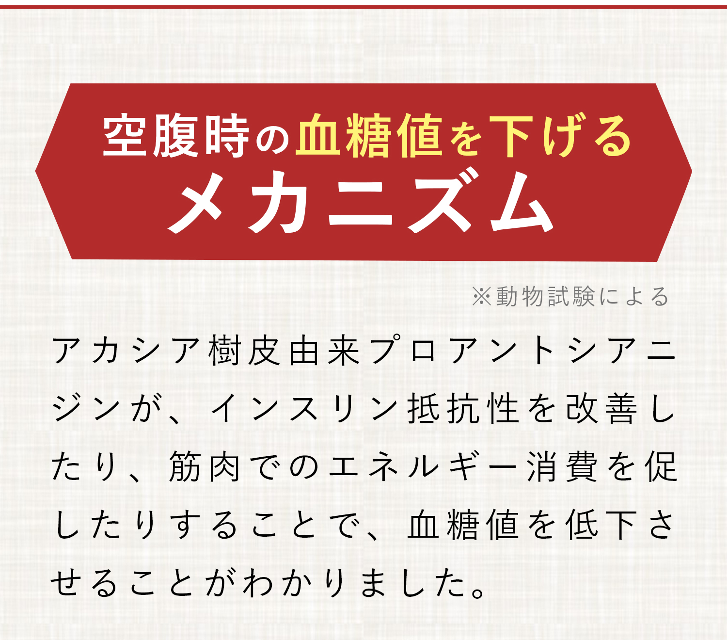 空腹時の血糖値を下げるメカニズム