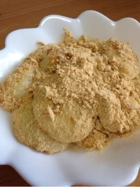 豆腐で作ったきな粉餅の画像