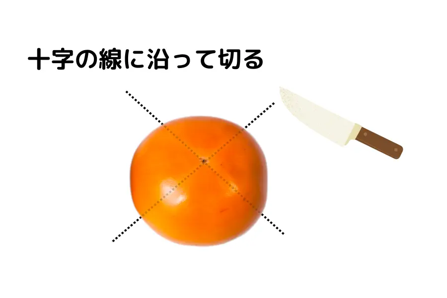 柿の切り方