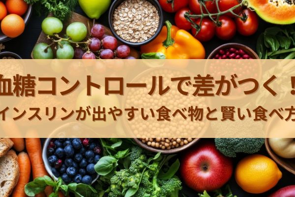 インスリンが出やすい食べ物と賢い食べ方 「血糖コントロールで差がつく！」