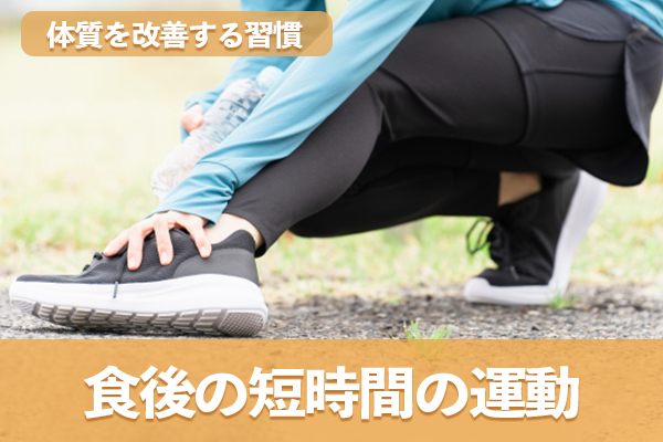 食後の短時間の運動で糖質が効率的にエネルギーとして使われる