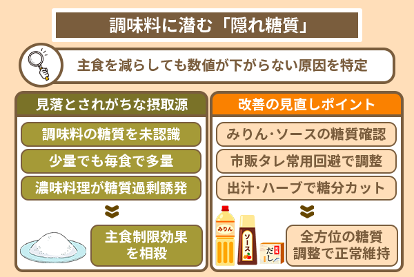 調味料に潜む「隠れ糖質」