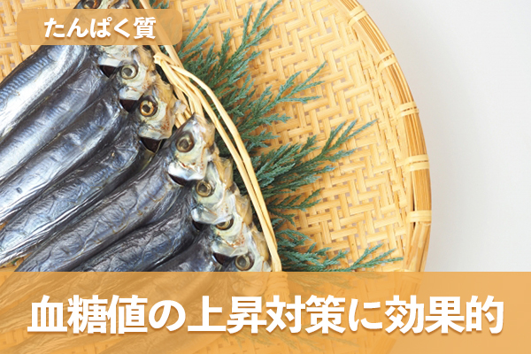 たんぱく質は消化吸収の遅さや満腹感を得られる点で血糖値の上昇対策になる